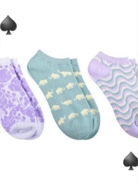 ♠️ Kate Spade 3-Pack No Show Socks
